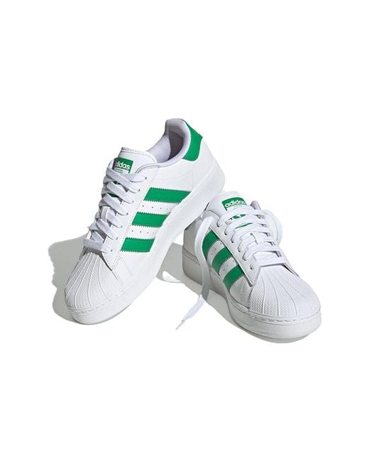 Adidas Green Originals Superstar Xlg Shoes 'Cloud' for men