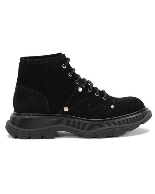 McQueen Black (Wmns) Tread Slick Boot