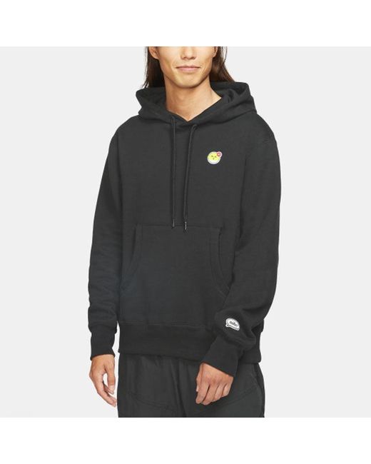 Nike Black Sportswear Logo Casual Pullover Sports for men