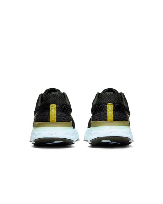 Nike Black React Infinity Run Flyknit 3 'Night Forest Enamel' for men