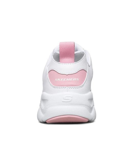 Skechers White (Wmns) D'Lites Campus Leisure Chunky Shoes