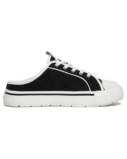 Fila Black Low Top One Pedal Skate Shoes Korean Version