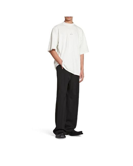 Balenciaga White Je T'Aime T-Shirt Large Fit