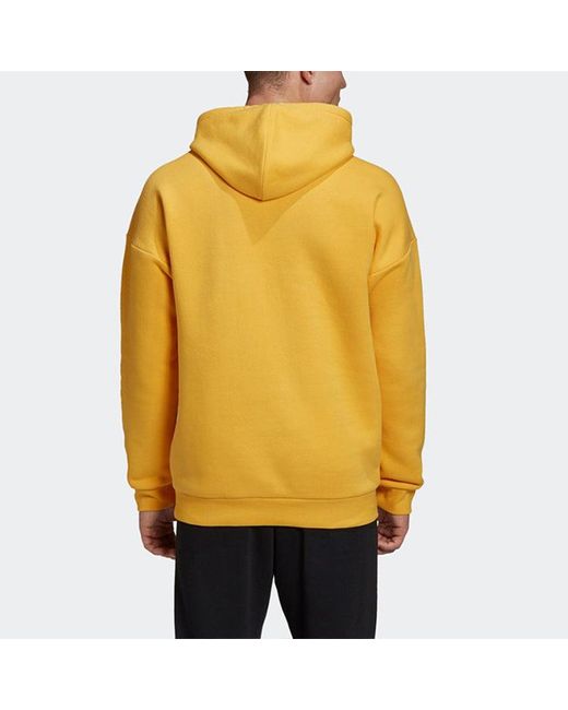 Adidas Yellow Urban Whd Bst Logo Fleece Lined Stay Warm Casual Pullover Color for men