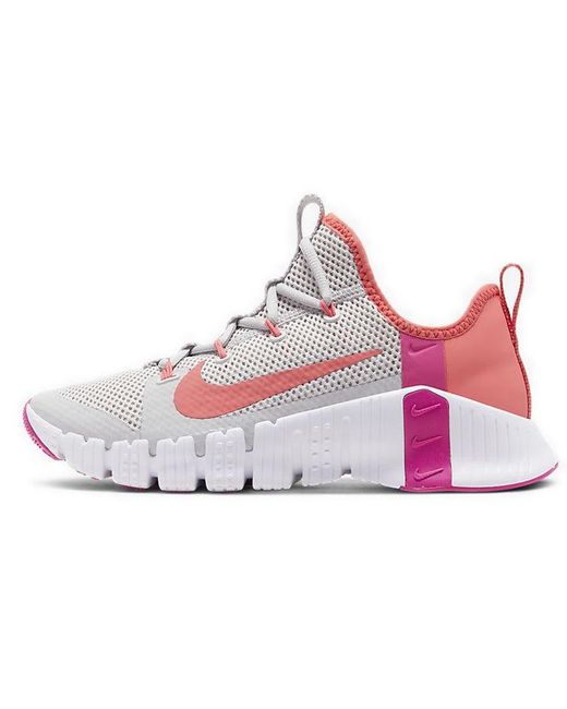 Nike Free Metcon 3 'vast Grey Fire Pink' in White | Lyst