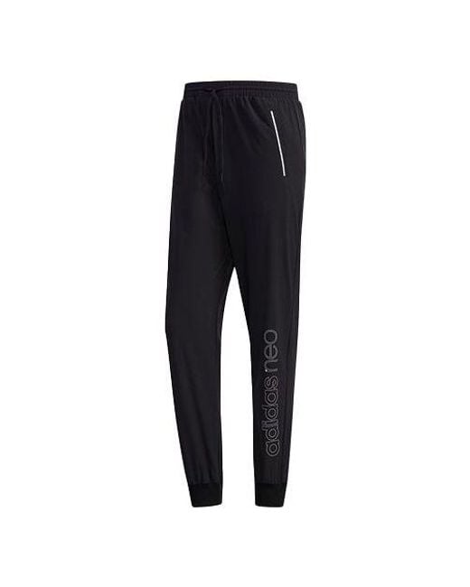 Adidas Black Neo Breathable Casual Sports Pants for men