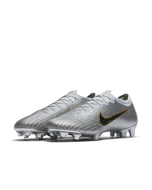 Nike Gray Mercurial Vapor 12 Elite Se Fg 'Golden Touch' for men