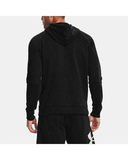 Under Armour Blue Rival Fleece Big Logo Hoodie for men