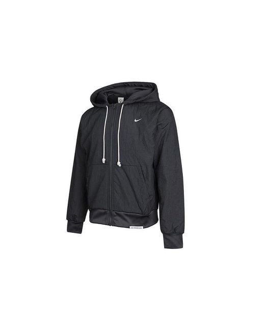 Nike Blue Standard Issue Basketball Hoodie Jacket Smoke for men