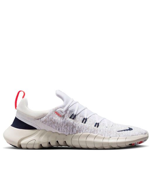 Nike White Free Run 5.0 Next Nature Obsidian Crimson' for men
