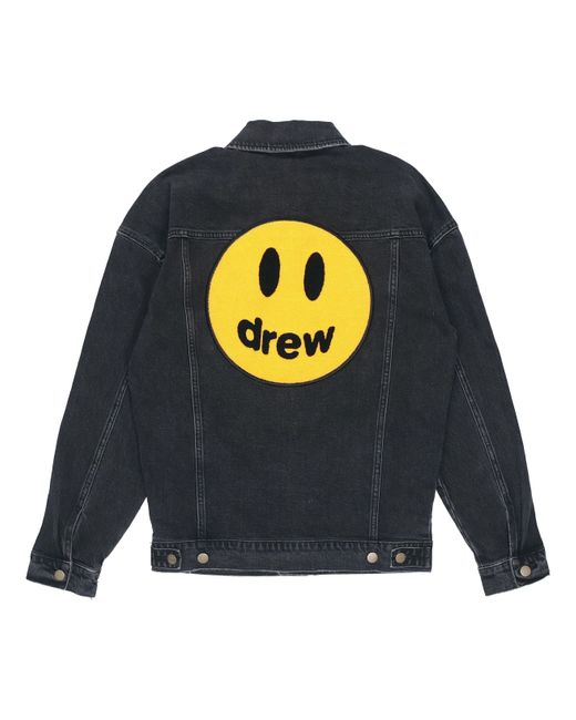 Drew House Blue Chenille Mascot Patch Trucker Jacket for men