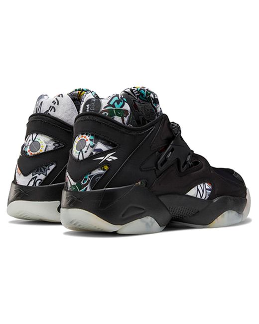 Reebok Black Pump Court 'Sticker City for men