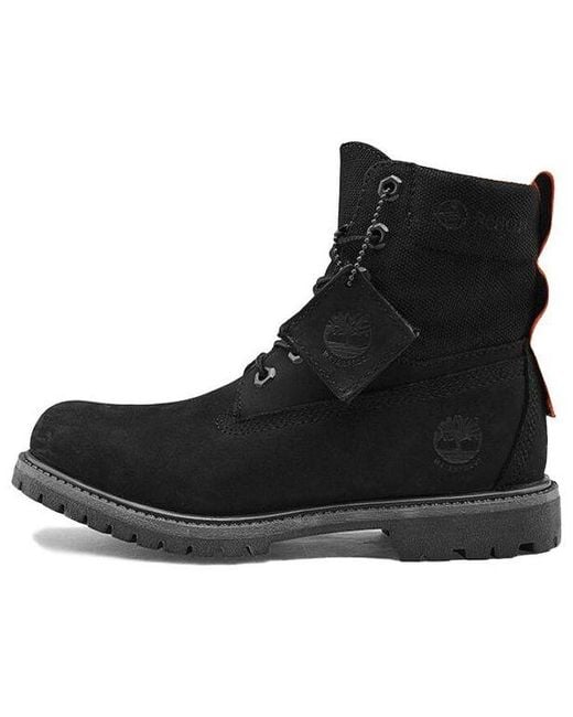 Timberland Black (Wmns) Rebotl 6 Inch Wide-Fit Boot Nubuck'