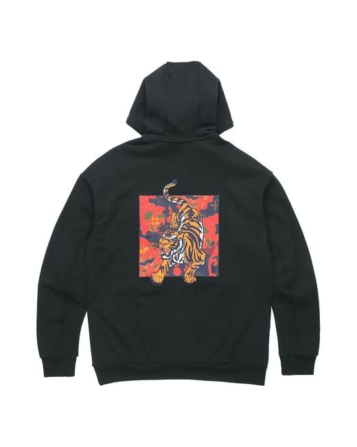 Adidas Black Graphic Hooded Sweatshirt Gg0775 for men