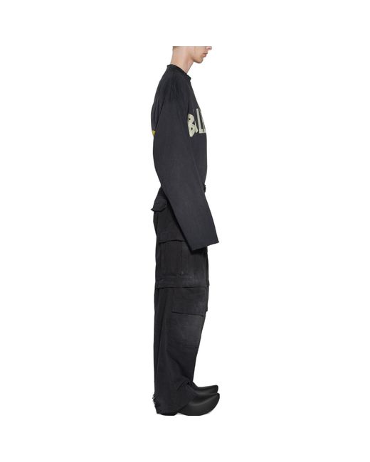 Balenciaga Black Large Cargo Pants for men
