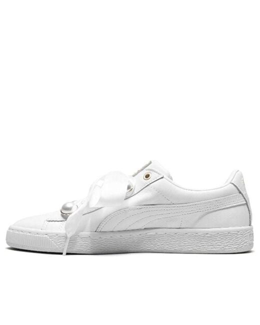 PUMA White (Wmns) Suede Platform Bling