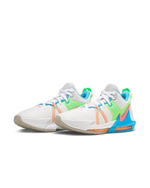 Nike Blue Lebron Witness 7 Basketball Shoes for men
