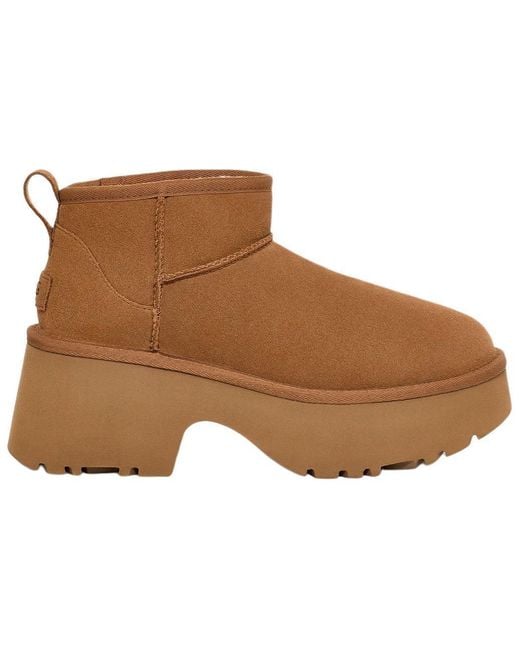 Ugg Brown (Wmns) Classic Ultra Mini New Heights 'Chestnut'