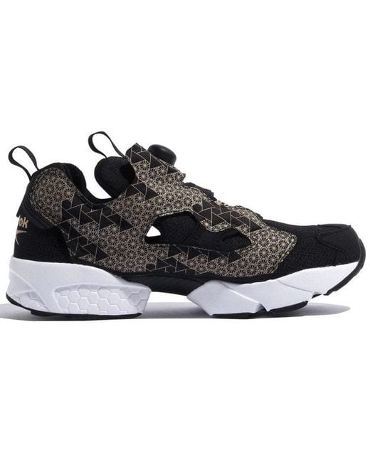 Reebok Black Instapump Fury Running Shoes for men