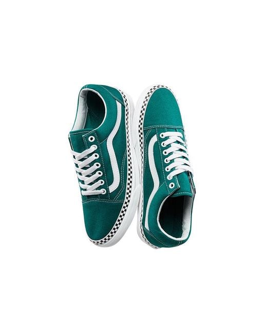 Vans Green Check Foxing Old Skool for men