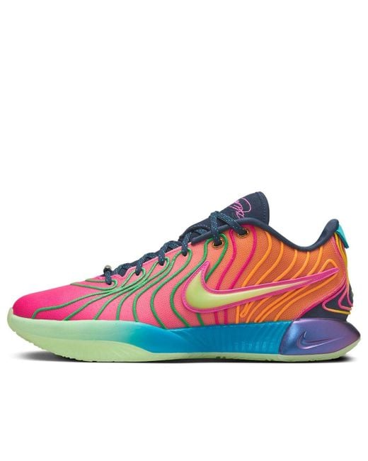 Nike Blue Lebron Xxi Basketball Shoes for men