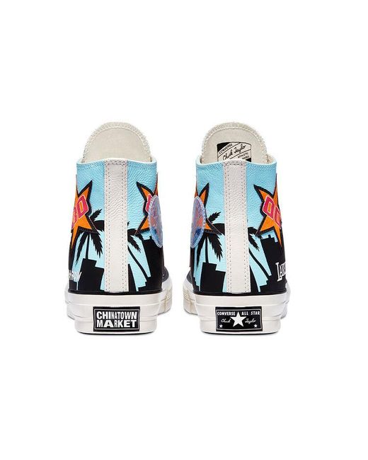 Converse Blue Chinatown Market X Chuck 70 High 'Lakers Championship Jacket' for men