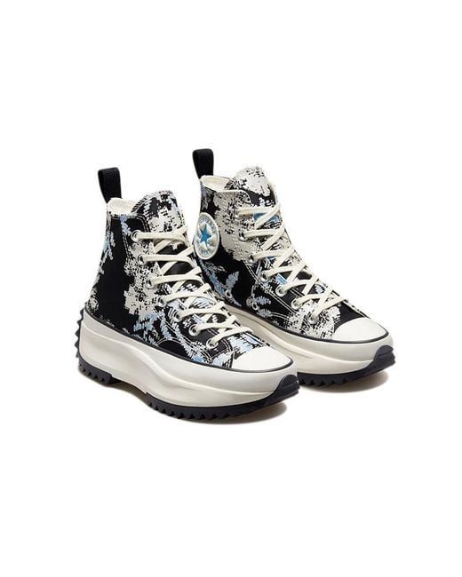 Converse Black Run Star Hike High 'Floral Fusion for men