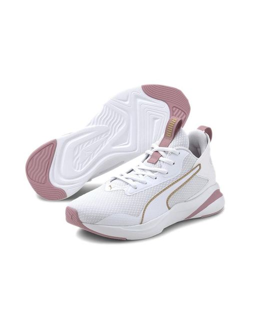 PUMA White Softride Rift Running Shoes