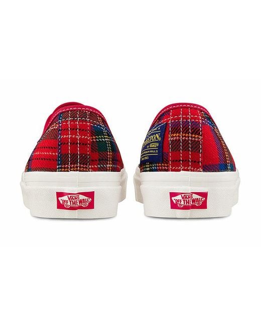 Vans Red Pendleton X Authentic 44 Dx 'Anaheim Factory for men