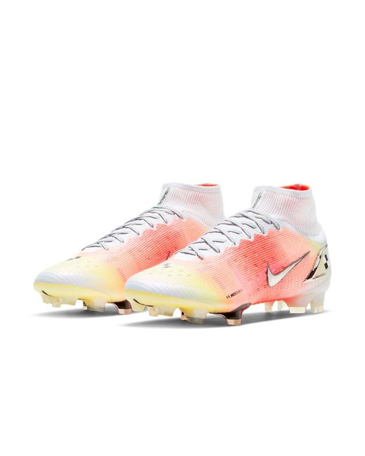 Nike Pink Mercurial Superfly 8 Elite Dream Speed Fg 'Bright Mango' for men