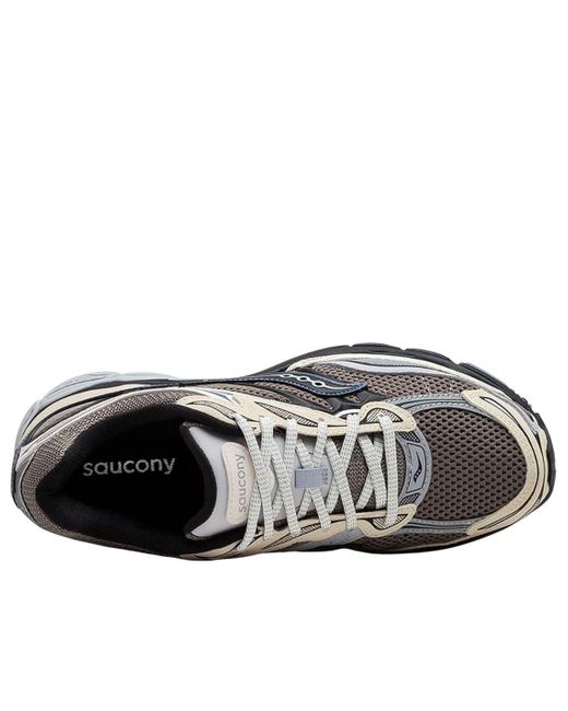 Saucony Brown Progrid Omni 9 'Winter Tech Gravel Caviar' for men