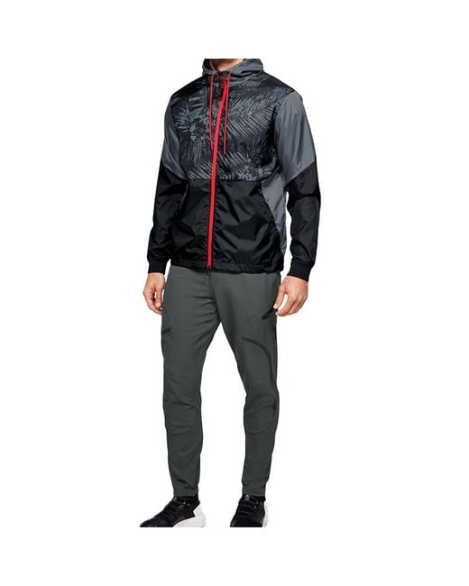 Under Armour Blue Project Rock Legacy Windbreaker Jacket 1351527-001 for men