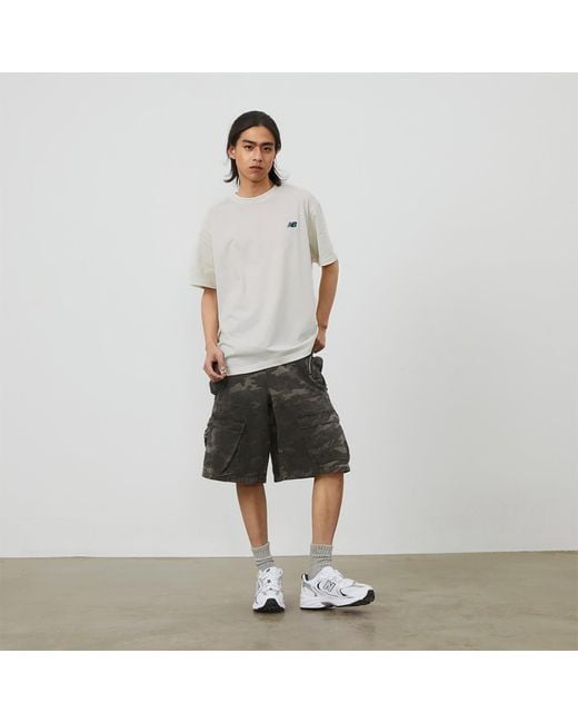 New Balance White Nb Athletics T-Shirt
