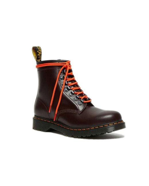 Dr. Martens 10 Ben Smooth Martin Boots Brown/red