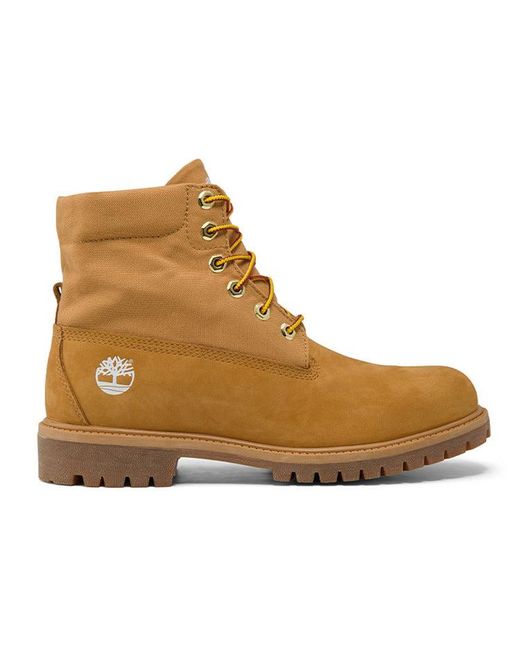Timberland Brown Roll Top Boots Basic 'Wheat Camouflage' for men