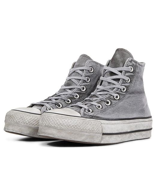 Converse Gray (Wmns) Chuck Taylor All Star Lift Smoked Canvas High Top