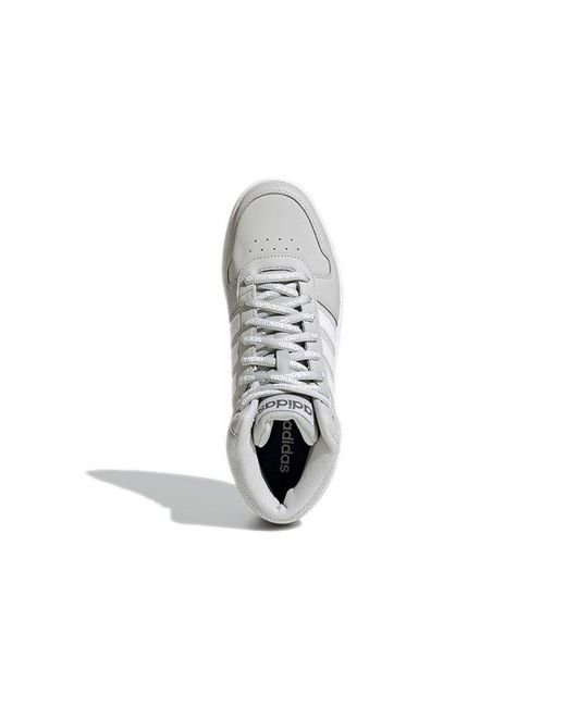 Adidas White Hoops 2.0 Mid for men