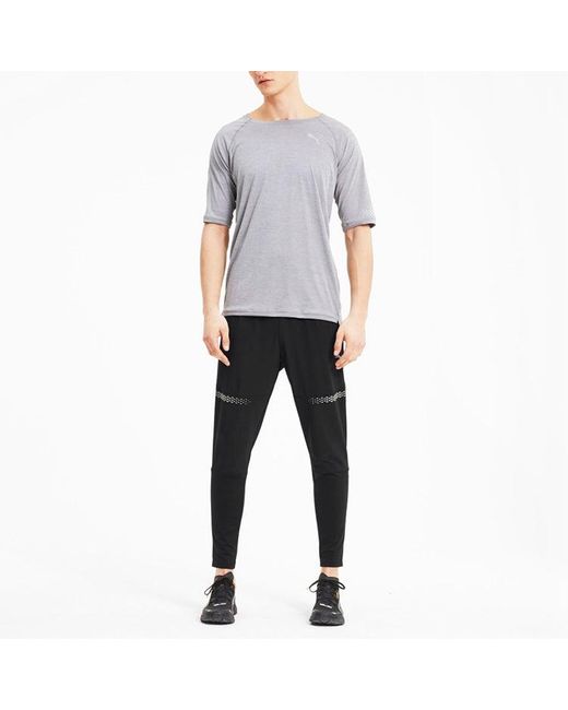 PUMA Black Runner Id Tapered Pants for men
