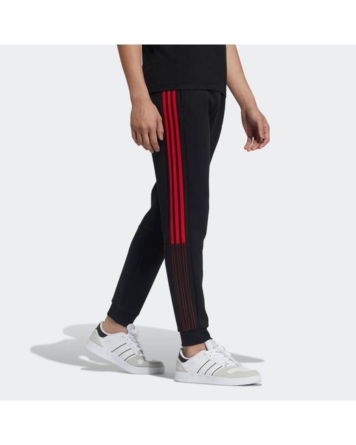 Adidas Black Neo Side Stripe Bundle Feet Sports Pants for men