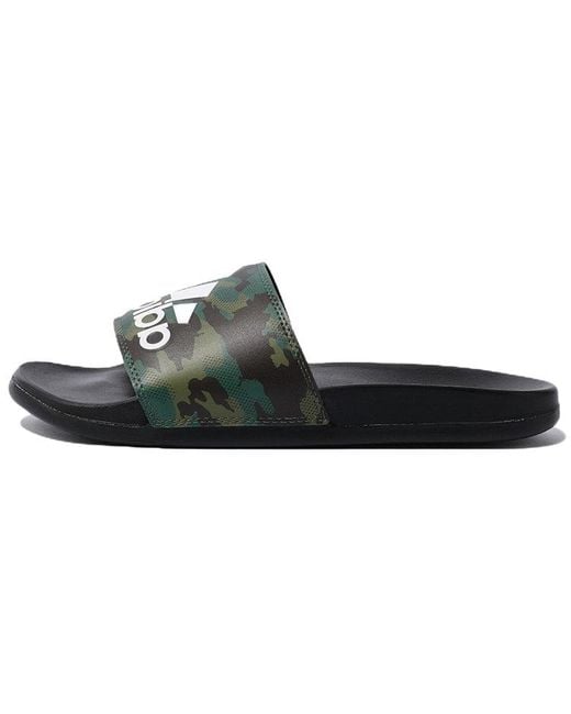 Adidas Green Adilette Comfort Slide Camo'