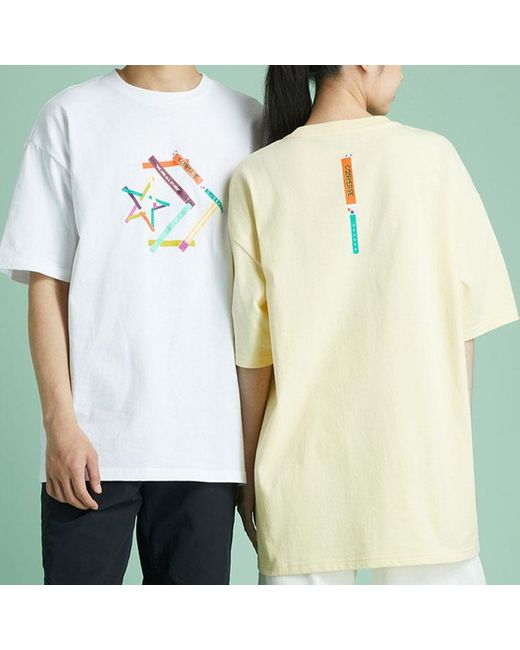 Converse Natural Pattern Printing Sports Round Neck Short Sleeve T-Shirt for men