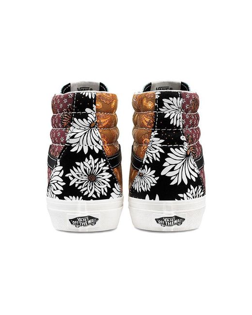 Vans Brown Sk8-Hi 'Tiger Patchwork' for men