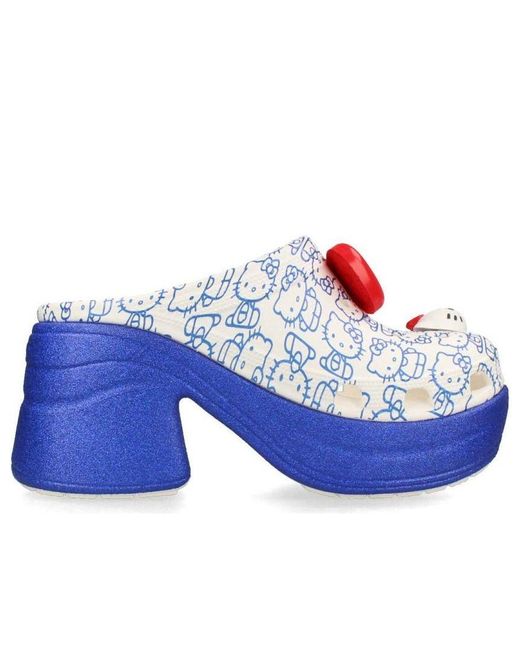 CROCSTM Blue (Wmns) Hello Kitty Siren Clogs