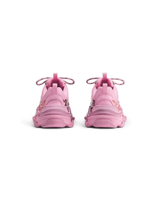 Balenciaga Pink (Wmns) Triple S Diy Metal
