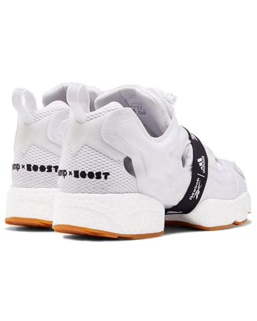 Reebok White Instapump Fury X Boost Gum' for men