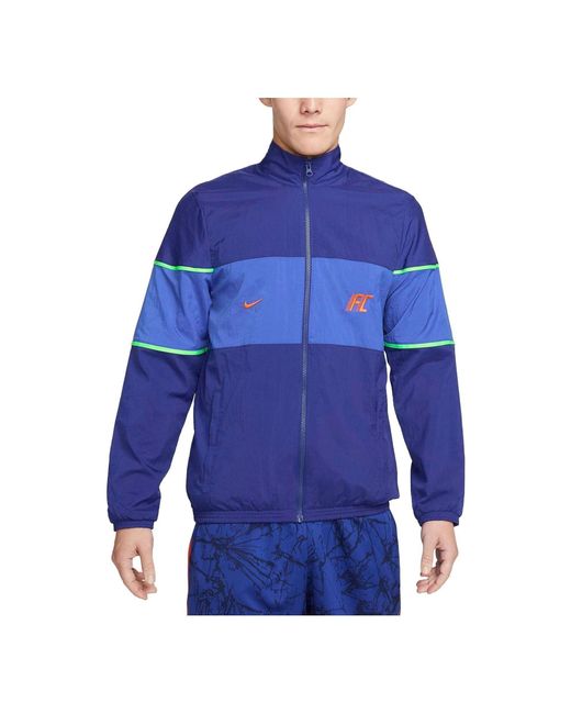 Nike Blue Repel F.c. Football Tracksuit Jacket for men