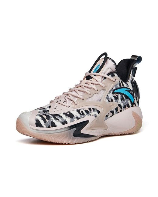 Anta Blue Shock Wave 3 Pro 'Light Leopard Print' for men