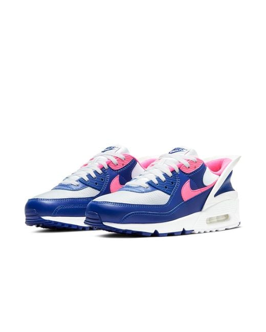 Nike Air Max 90 Flyease Running Casual Shoes S Cu0814-102 Size Blue for men