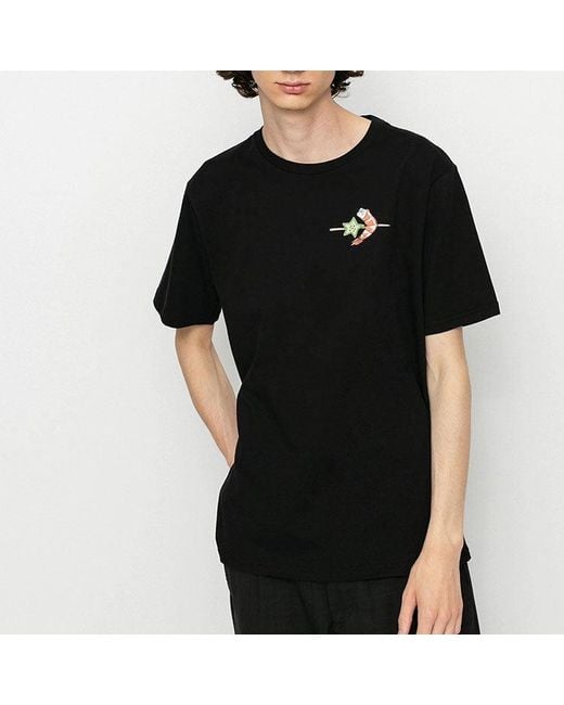 Converse Black Pattern Casual Sports Short Sleeve for men