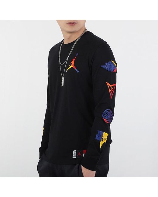 Nike Blue Dna Casual Sports Pullover Round Neck Long Sleeves for men